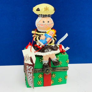 Hersheys trinket jewelry box Christmas ornament